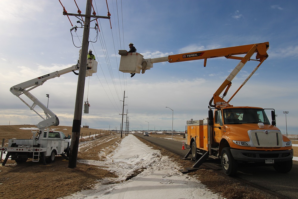 Terex Utilities Boom Trucks at Work