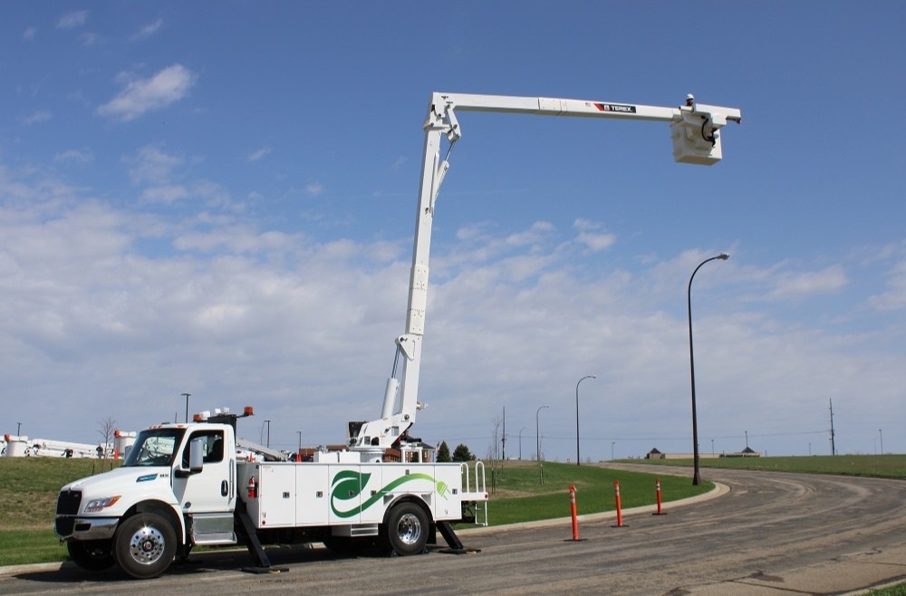 The Terex All-Electric Bucket Truck