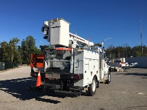 Terex SC45 bucket truck parked