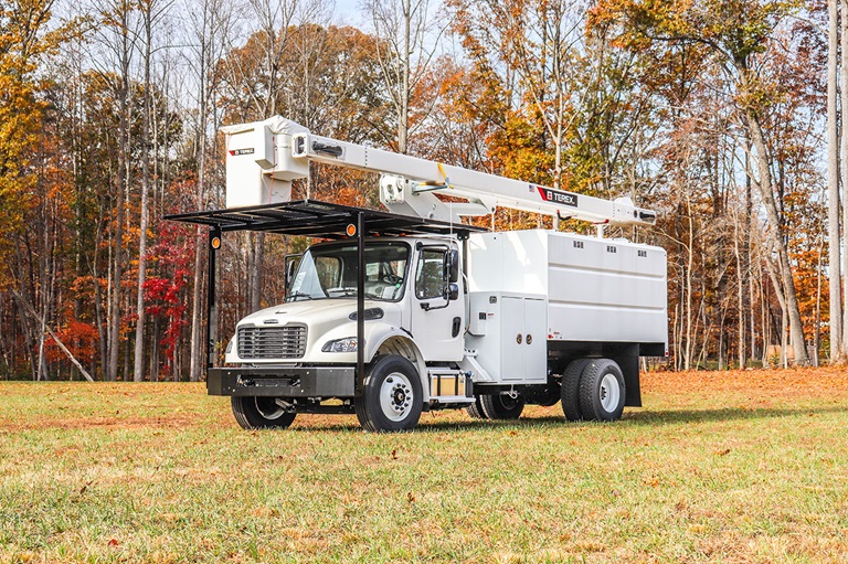 Terex XTPro60 parked in field