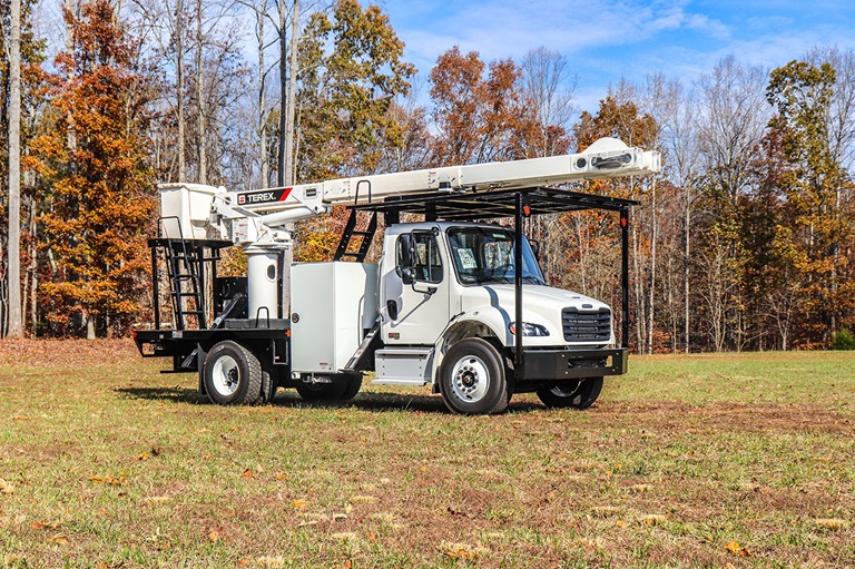 Terex XT Pro 60 tree trimmer bucket truck