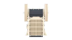 Cedarapids JW42 Jaw Crusher Front View Render