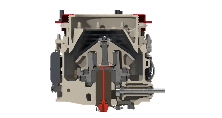 Cedarapids MVPX Cone Crusher Cross Sectional Second View