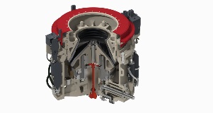 Cedarapids MVPX Cone Crusher Internal Quarter View