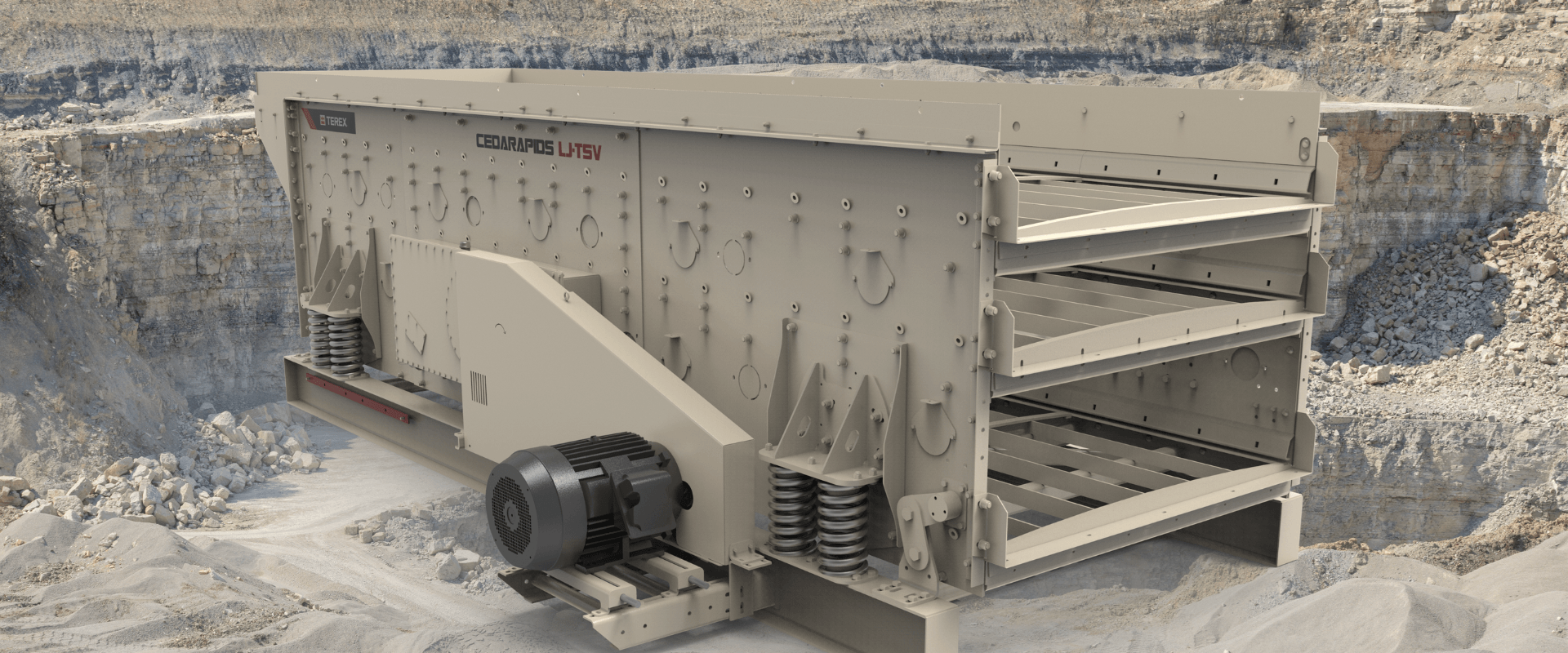 Cedarapids TSV Series Triple Shaft Horizontal Screen