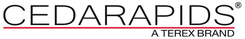 Cedarapids, A Terex brand logo