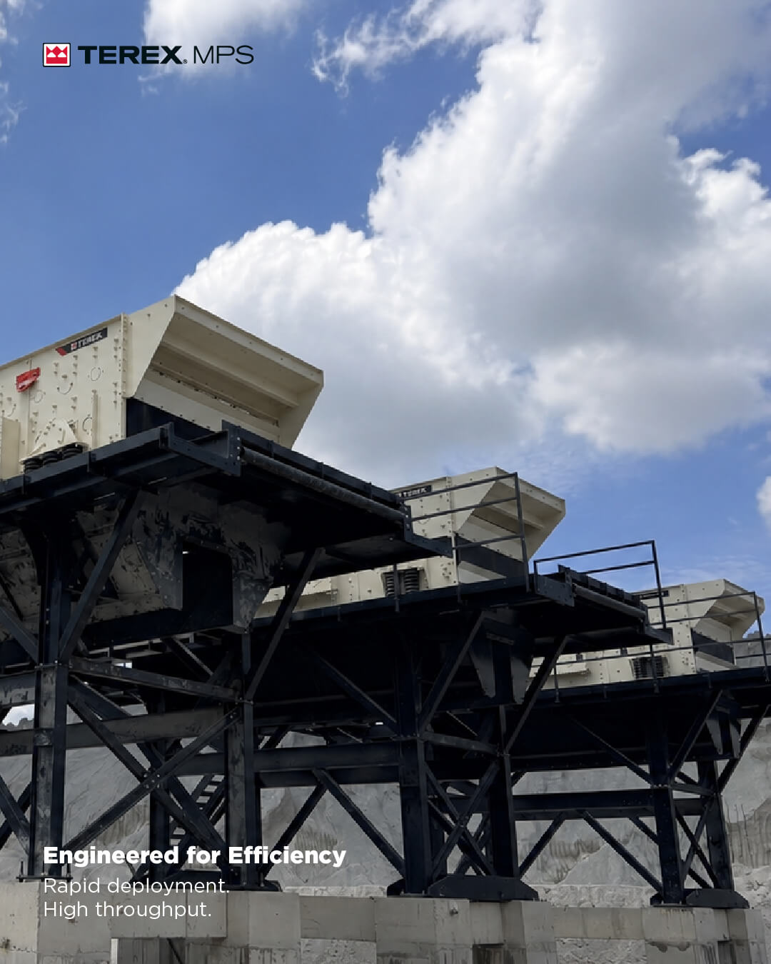 Three MPS Screenboxes Working In Granite Production