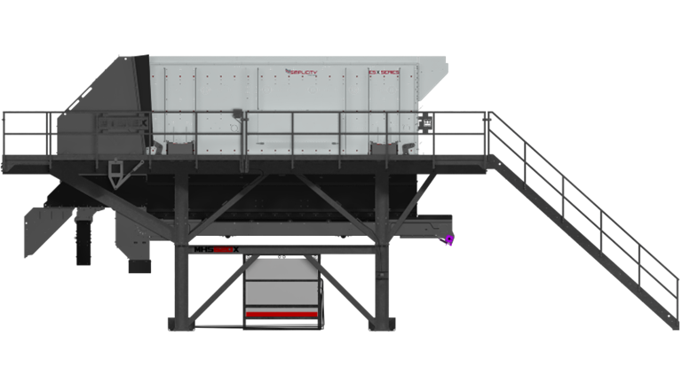 MHS620X_Modular Screen without Feedbox Left Profile