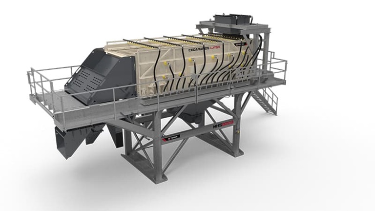 Cedarapids_MHS8203_Triple_Shaft_Horizontal_Screen_Module_Wash_option_Side_View