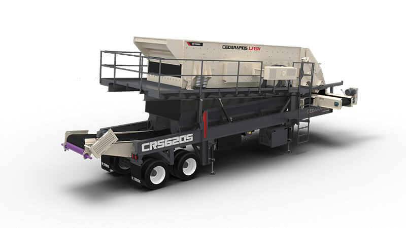 CRS620S sloped screen plant shown with 5 degree slope