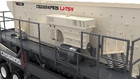 Cedarapids CRS620S Portable Inclined Screen Plant Drive Folded
