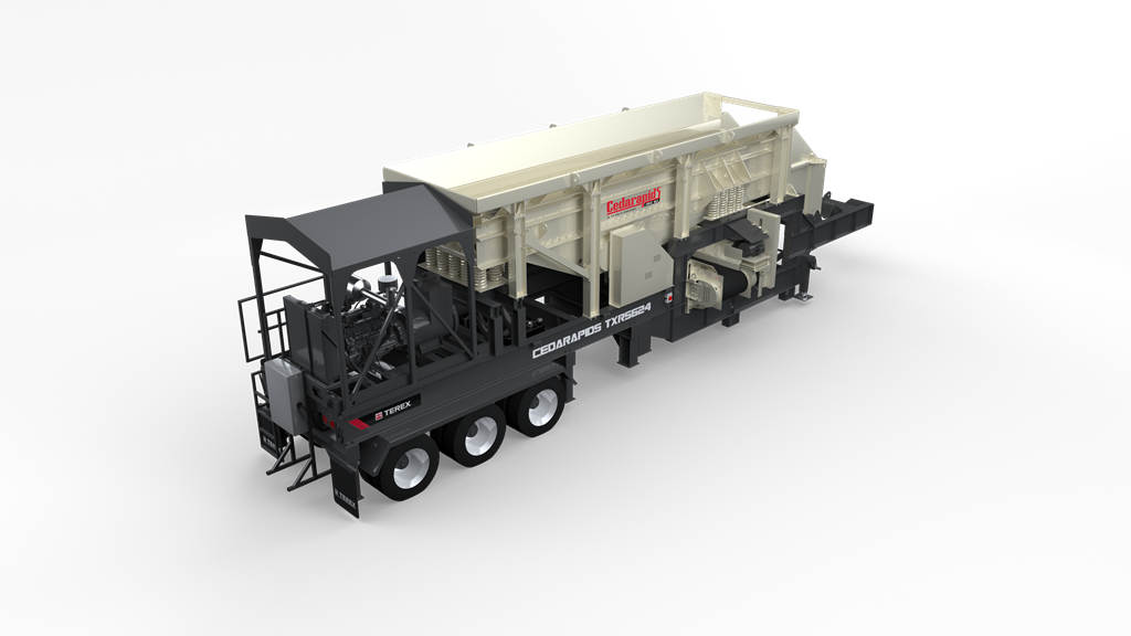 Cedarapids TXR5624 portable rip rap plant