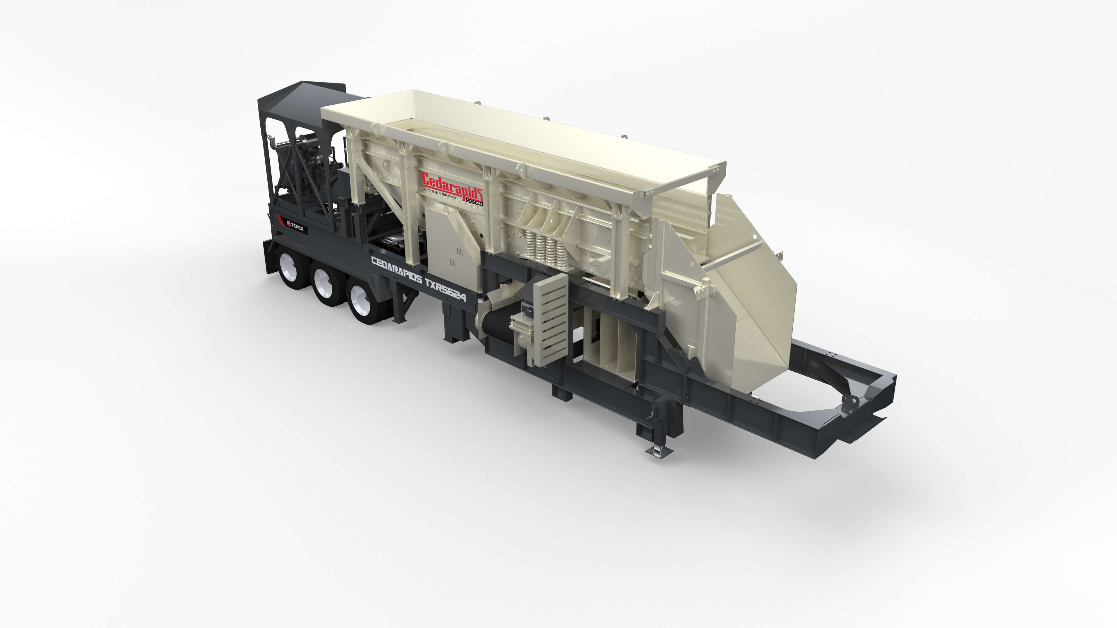 Cedarapids TXR5624 portable rip rap plant
