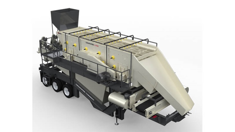 Cedarapids Portable Wash Plant Triple Shaft Horizontal Screen TXW620HT