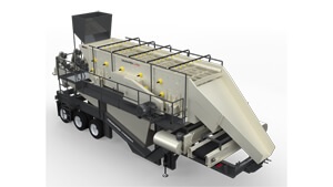 Cedarapids TXW620HT portable triple shaft horizontal wash plant