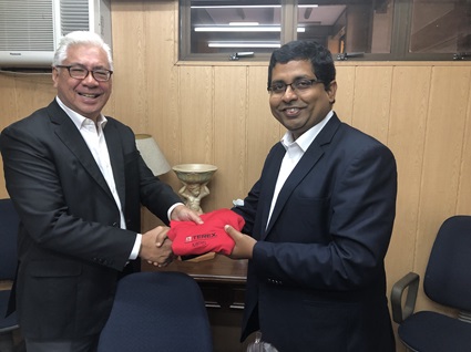 Gabriel Intengan President and CEO of Sunstate Machinery Corporation and Jaideep Shekhar Managing Director - MP India South East Asia  Middle Ea