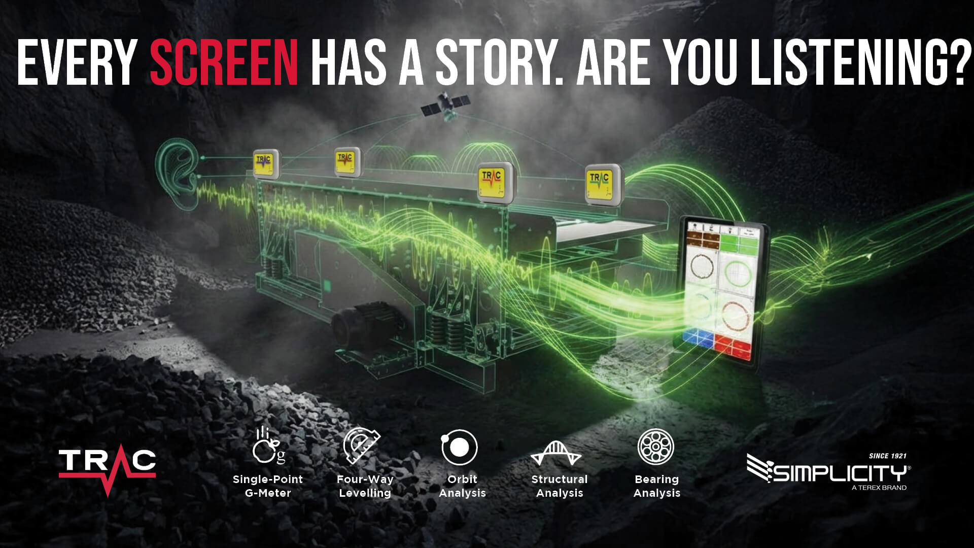 TRAC Vibratory Monitoring System. Every Screen Has a Story.