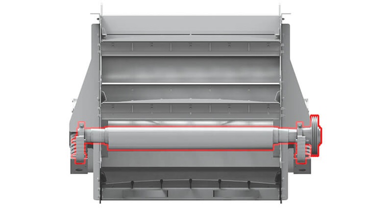 Front cross section of SI Series drive