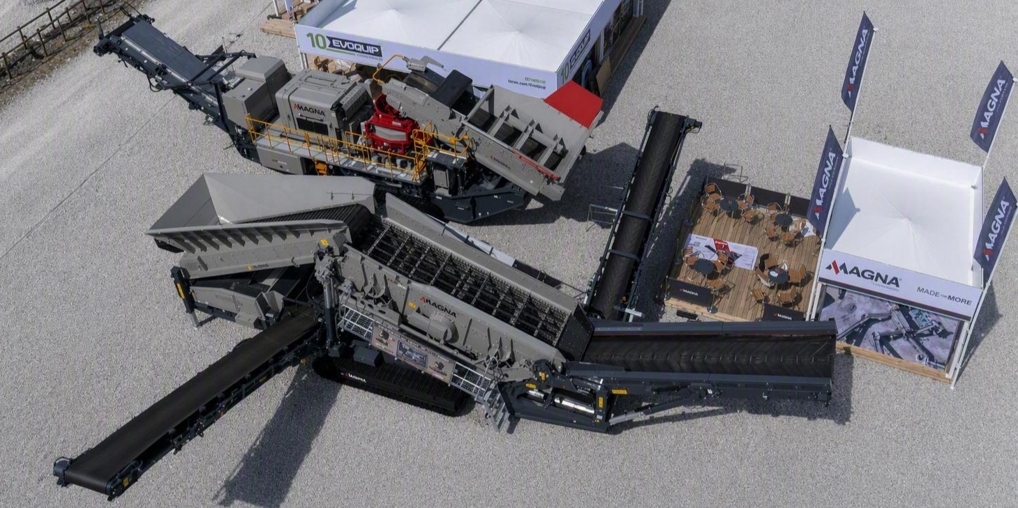 A bird’s eye view of the MAGNA stand at Hillhead 2026