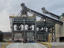 Custom Made Hoppers Being Used to Load Trucks
