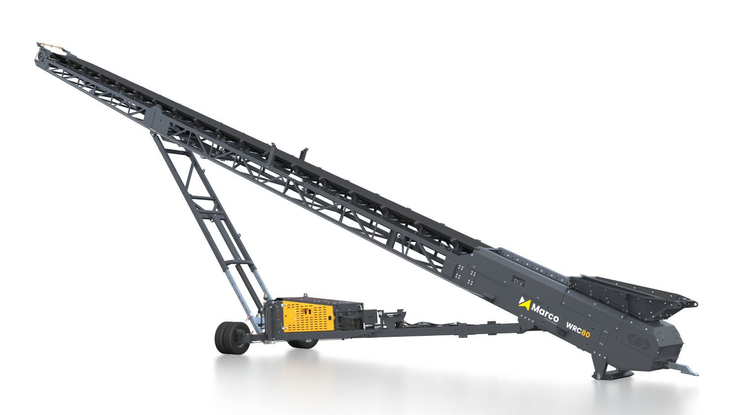 Marco's 80' Wheeled Radial Conveyor