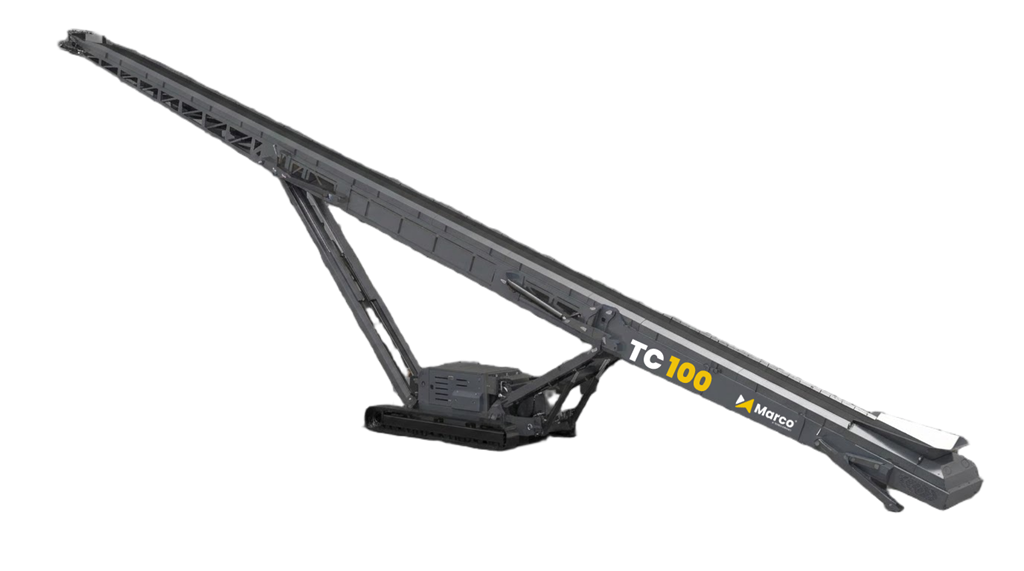 100ft Tracked Stacker Conveyor