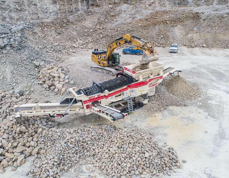 MDS M515 Redefines Rip Rap Processing in North America
