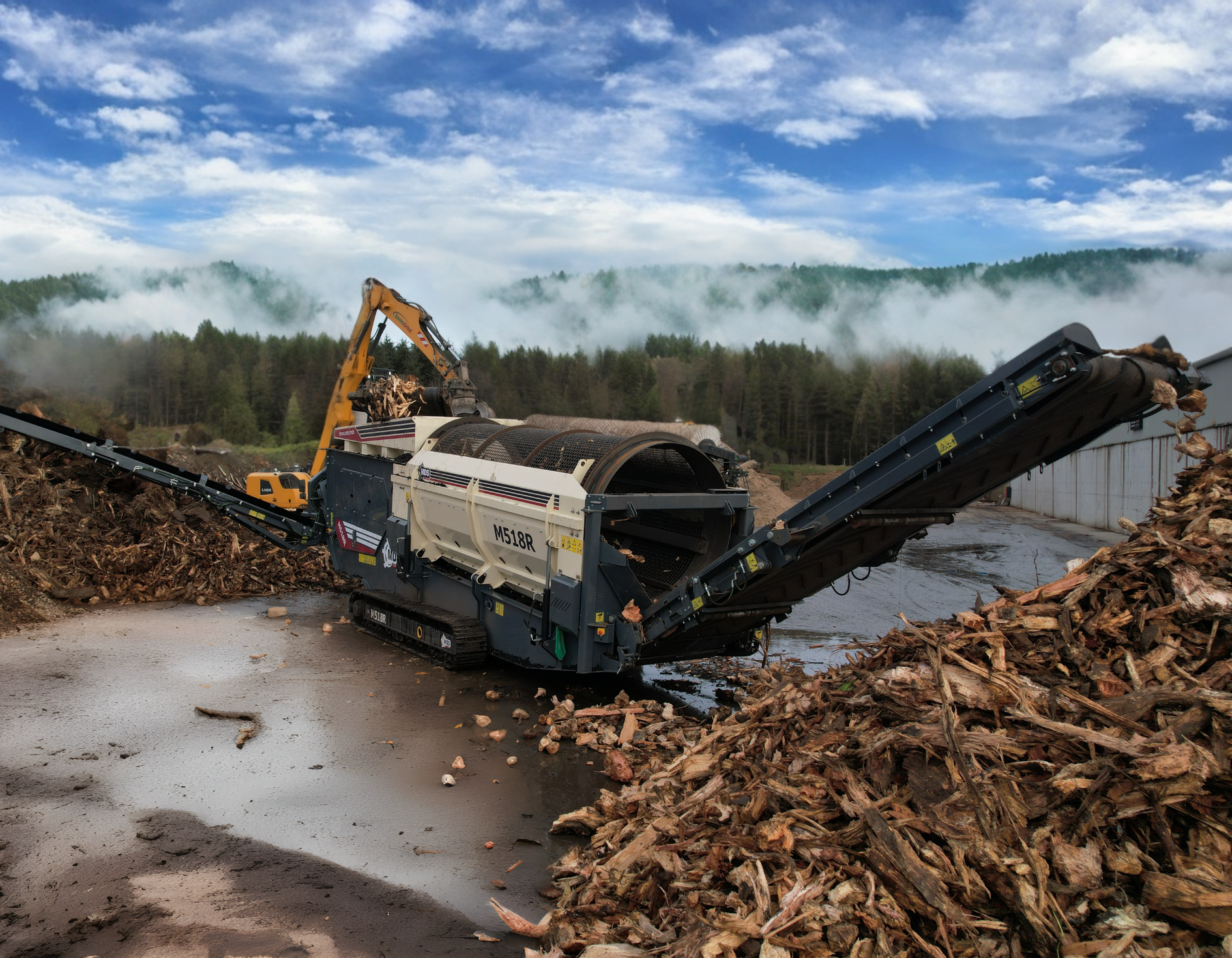 MDS M518R RECYCLING SHREDDED STUMPS