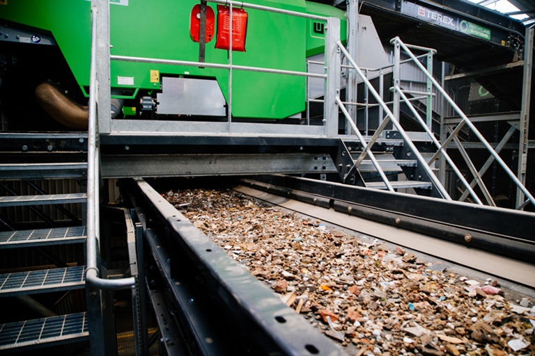 Material-Coming-From-Air-Separator