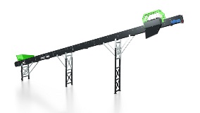 TMS-120 Metal Separator on a Waste Conveyor