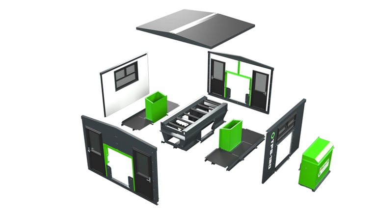 TPS-120-1-Bay-Sorting-Station-Exploded